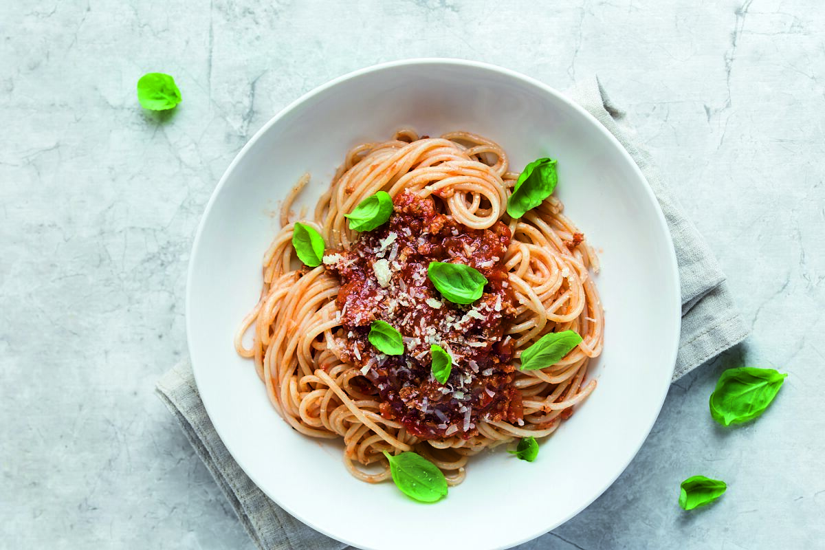 Spaghetti machen immer glücklich.